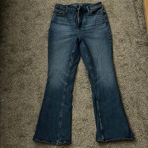 Old Navy Blue Flare Wide Leg Jeans